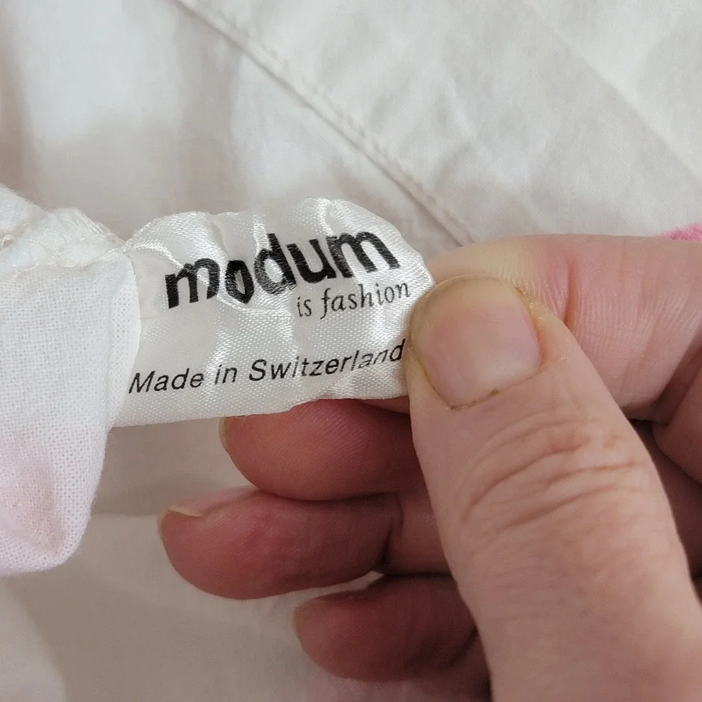 Modum Switzerland 100% Cotton Pink Rose Floral Duvet Cover 59